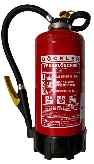 Göckler 6 kg ABC Pulver Feuerlöscher